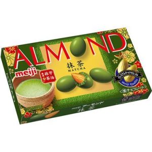 Meiji, Mandelschokolade, Matcha-Geschmack, in 1 Schachtel, – 59g