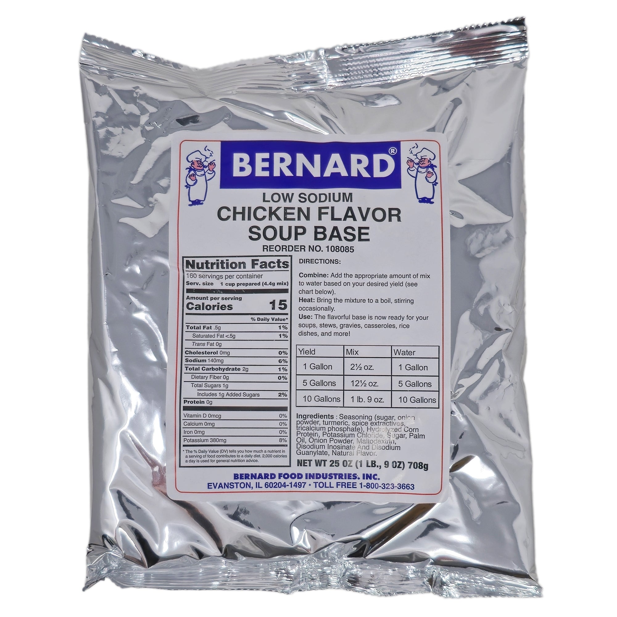 Bernard niedrige Natrium Huhn Geschmack Basis