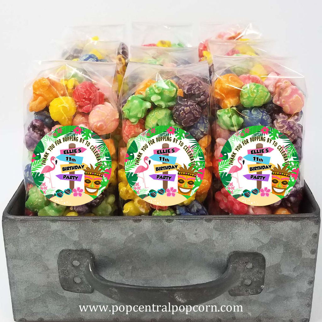 Luau Geburtstag Popcorn Favor Taschen