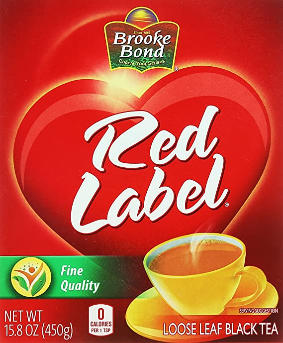Brooke Bond Rot Label locker Leaf Schwarzer Tee, 450g (15.8oz)
