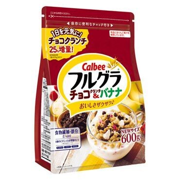 Calbee “Furugura” Früchte Granola, Schoko & Banane, 550g