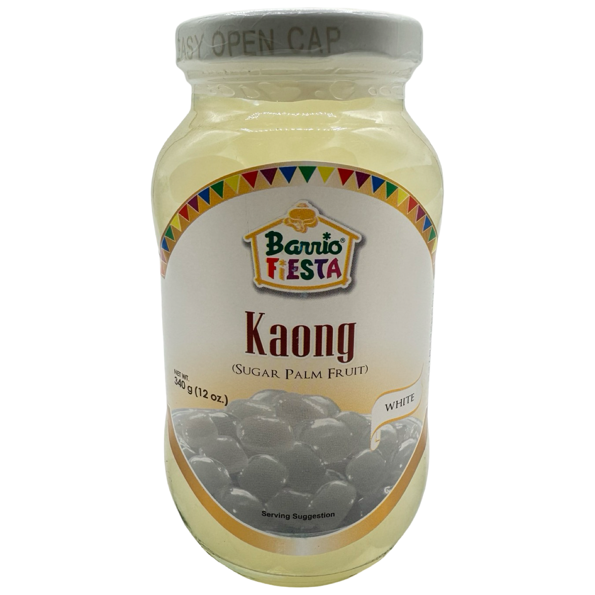 Barrio Fiesta Zuckerpalmenfrucht in Sirup – Kaong – Weiß – 12 OZ