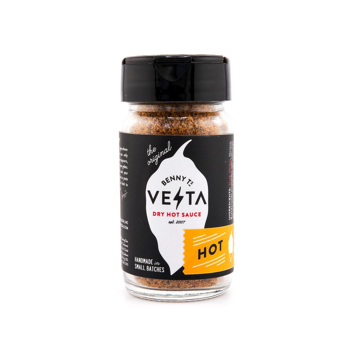 Benny T's Vesta – Dry Chilisauce – Heiß – 12 Gläser