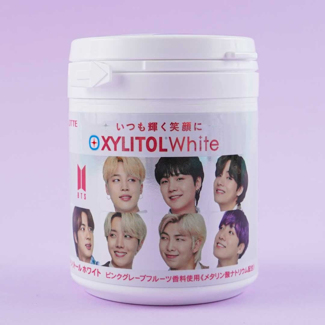 BTS Xylitol Weiß Gum Flasche – Rosa Grapefruit