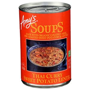 Amy's Suppe Thai Curry süße Linsen Bio, 14,1 Oz – Packung mit 12