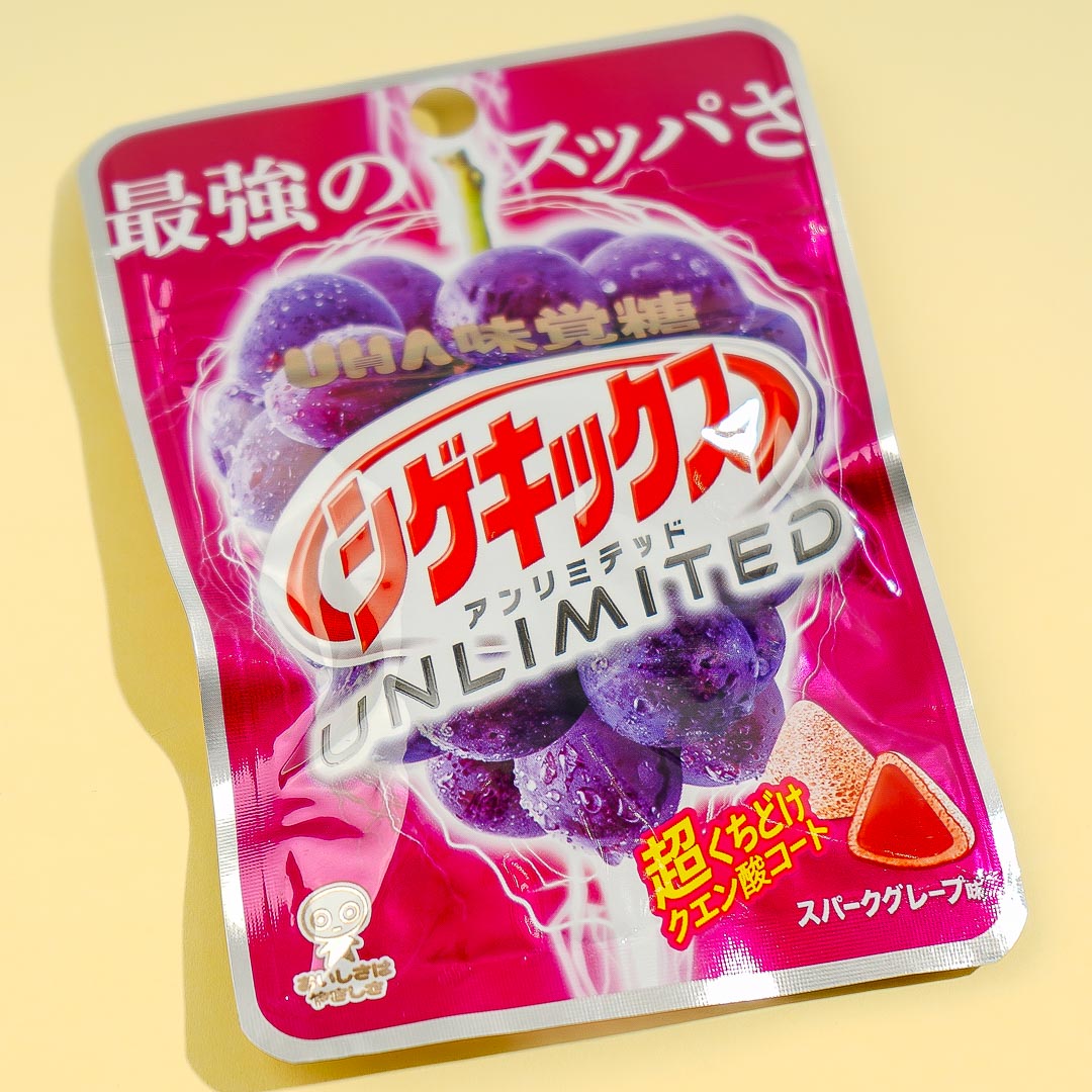 UHA Shigekix UNLIMITED Super sauer Gummibärchen Tropfen – Spark Traube