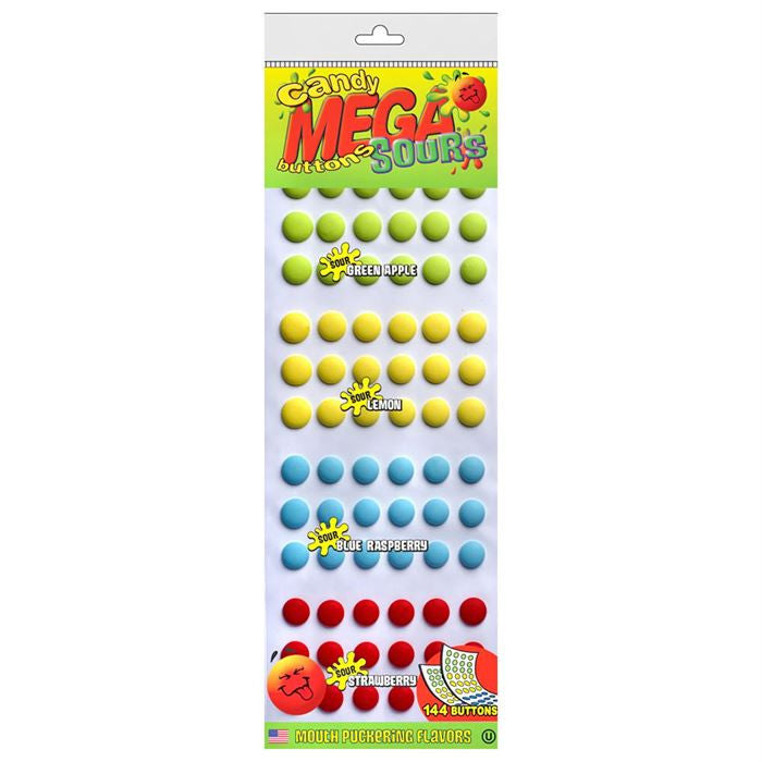 Mega Süßigkeiten Knöpfe – saure Bonbons