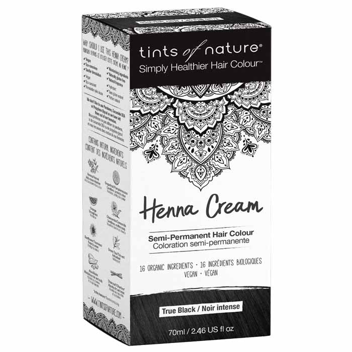 Tints of Nature – Halbpermanente echte schwarze Haarfärbe Henna Creme, 2.46