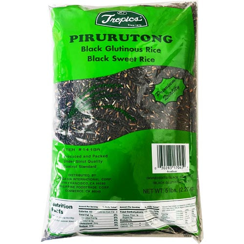 Tropics Pirurutong – Schwarzer Reis – Schwarzer süßer Reis – 5 LBS