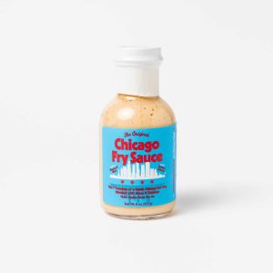 Große Gabel Burger & Französische Fritteuse Dipping-Sauce: Chicago Bratensauce Flasche
