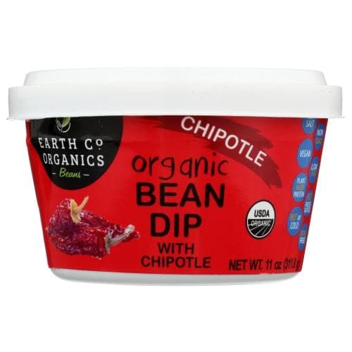 Earth Co. Organics – Bean Dip Bean Chipotle, 11 Oz – Packung mit 6 Stück
