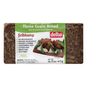 Delba – 3 Grain Brot, 16.75 Unzen Packung mit 12