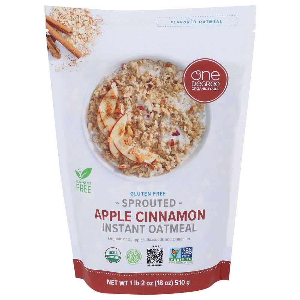 One Degree – Gekeimter Instant Haferflocken-Apfel-Zimt, 510g