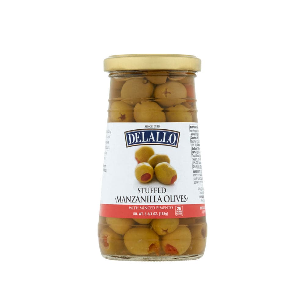 Delallo Gefüllte Manzanilla Oliven, 5,75 Oz – 12er Packung