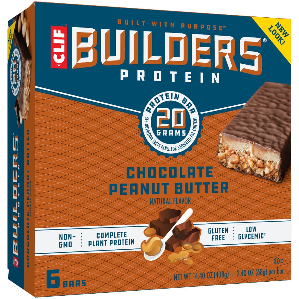 Clif – Builders Protein Bars Glutenfreie Protein Schokolade Erdnuss Hintern