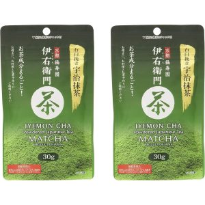IYEMON Uji Kyoto Matcha Fukujyuen Stein-gemahlen × 2 Tasche in Japan – j-grab Mall gemacht – 30g