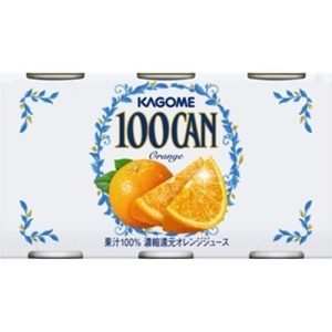 Kagome, 100CAN, orange 100% – Juice160g