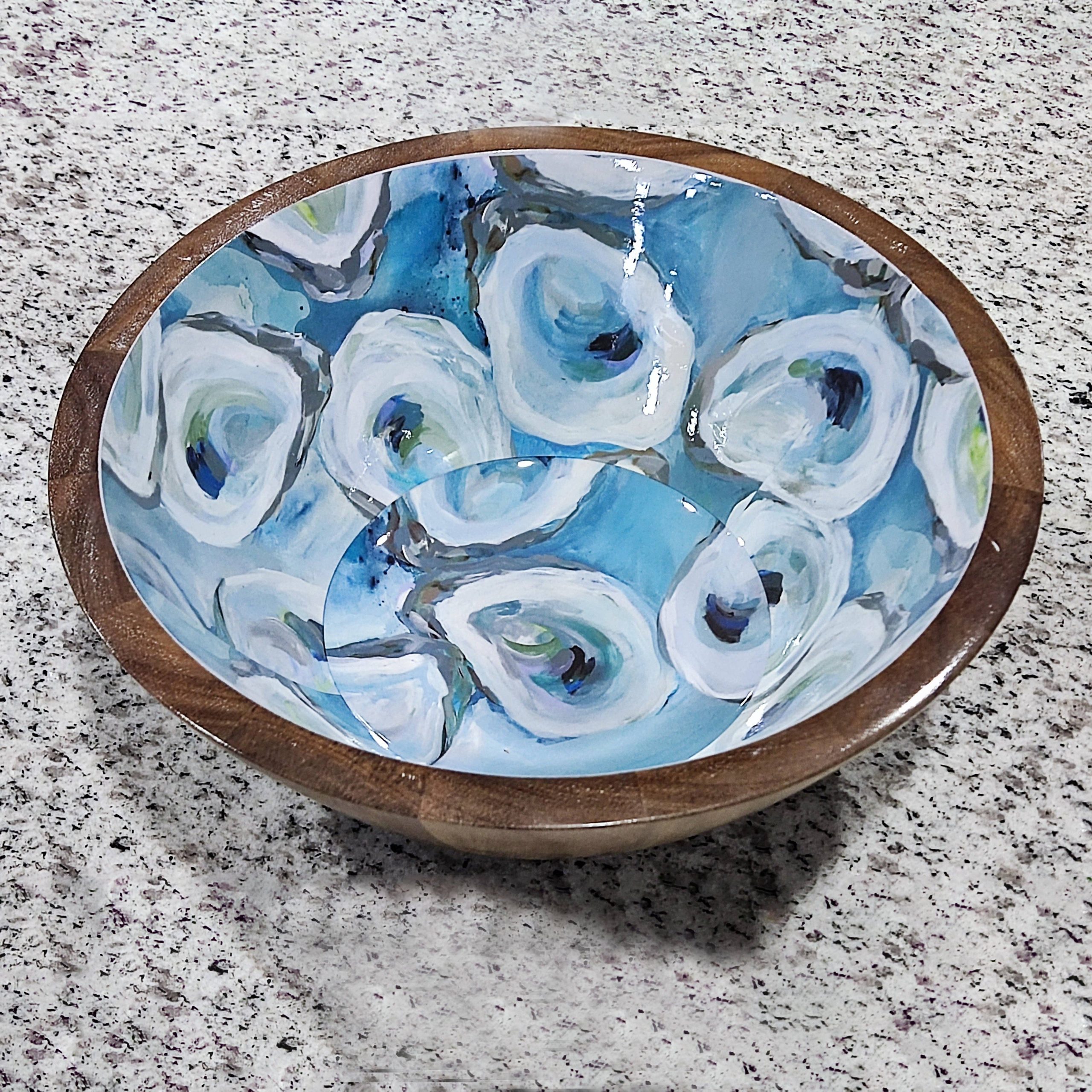 Kim Hovell Kunst – Holzschale (mittel) – Ebbe und Flut