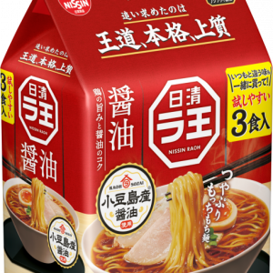 Nissin “Raoh, Soy Suace Geschmack” 3 bags in 1 Tasche, – 300g