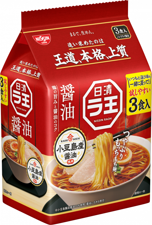 Nissin “Raoh, Soja Suace Geschmack” 3 Beutel in 1 Beutel, 300g