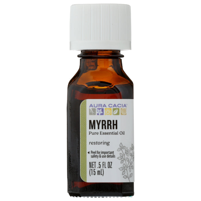 Aura Cacia Ätherisches Öl Myrrhe, 0,5 oz – Packung mit 1