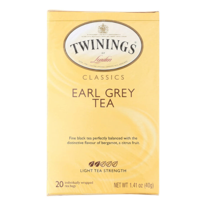 Twinings Entkoffeiniert Earl Grey Tee, 20 Beutel – Packung mit 6