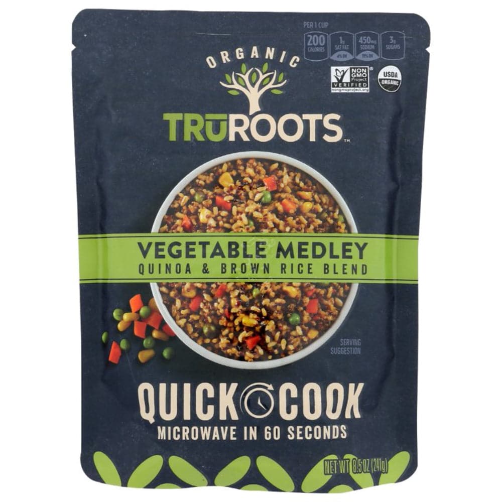 Truroots – Gemüse Medley Quinoa und brauner Reis Mischung 8,5 OZ – (Packung)