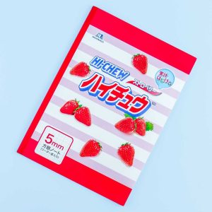 Hi-Chew Erdbeer Raster gefüttert Notizbuch