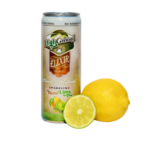 High-ground Elixier alle natürlichen Pilz Seltzer Dose – Yuzu Limette – 24 Dosen x Fall – 12oz