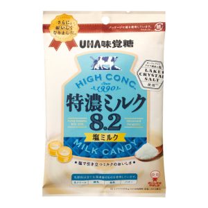 UHA, Hard Bonbons, Tokunoumilch 8.2, Salz, – 80g