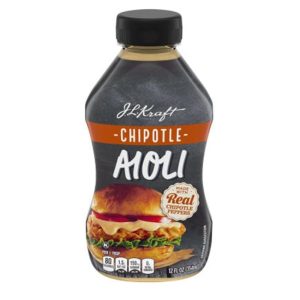Kraft Mayo Chipotle aioli