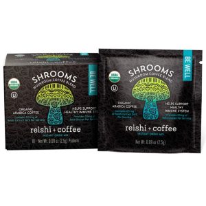Shrooms Kaffee mit Reishi, 10 Stk – Packung mit 12 Stück