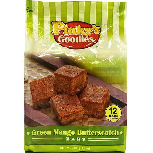 Pinky's Goodies – Grüne Mango Butterscotch Bars – 12 Stück – 7.60 OZ