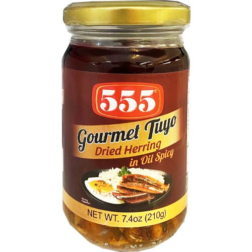 555 – Gourmet Tuyo – Getrockneter Herring in Öl – Würzig – 210 G