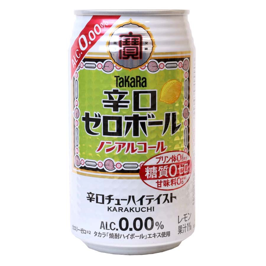 Takarashuzo, Karakuchi Zero Ball, trockener Chuhai Geschmack, alkoholfrei, 350ml