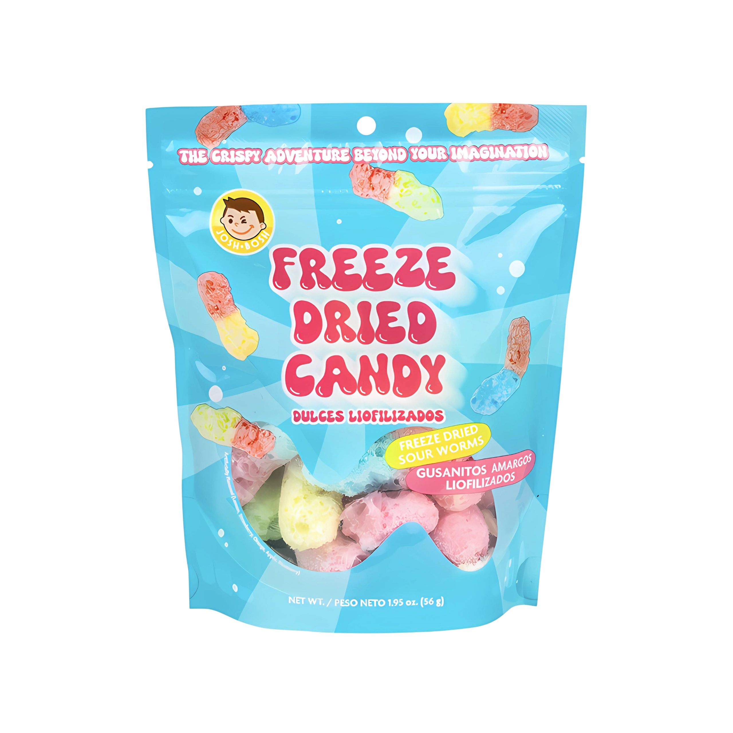 Josh Bosh Freeze Getrocknete Süßigkeiten sauer Worms (USA)