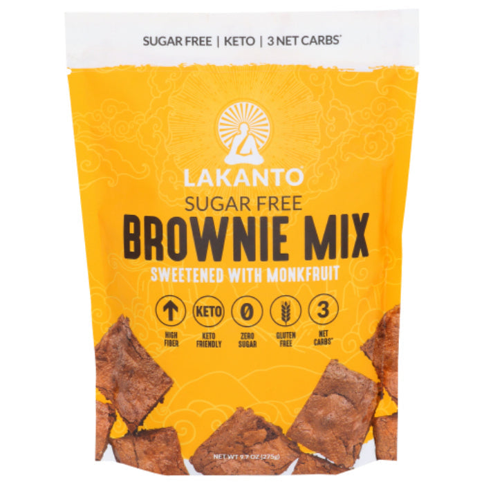 Lakanto – Brownie Mischung, 9.71 Oz – Packung mit 8 Stück