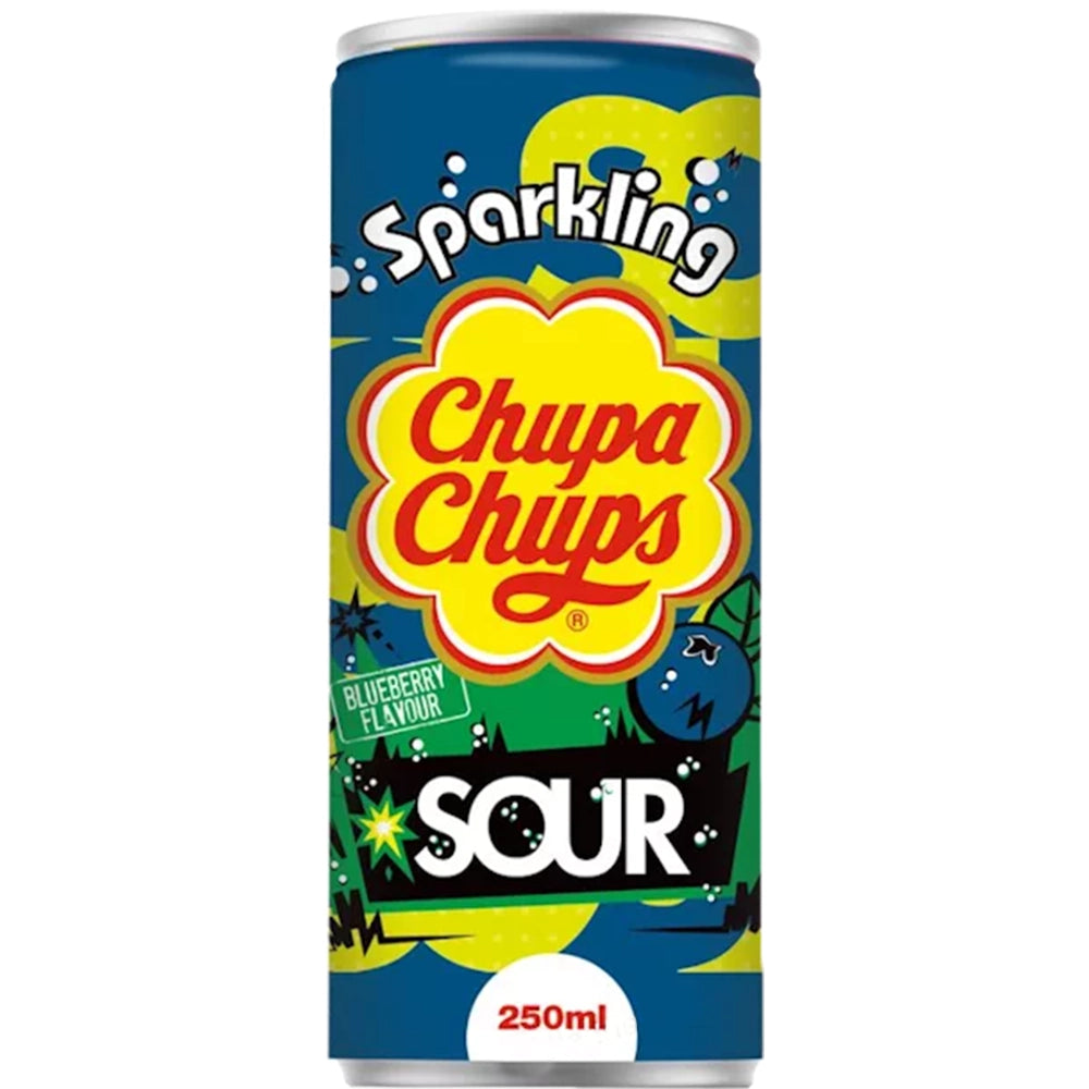 Chupa Chups Blaubeere sauer glitzernd Drink