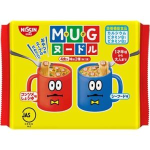 Nissin “MUG Nudeln 2 Geschmacksrichtungen, Instant-Ramen, – 94g