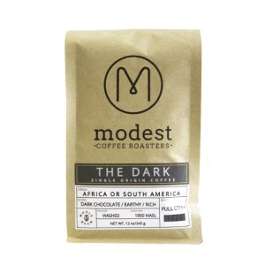 Modest Kaffeeröster – dunkler Single-Ursprung Kaffee, 12 Unzen Packung mit 6