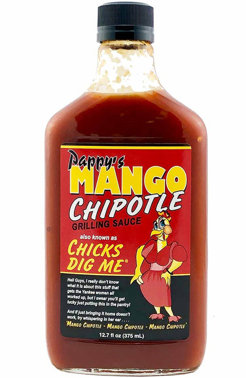 Pappy's Chicks Dig Me Mango Chipotle Grillsauce, 12oz