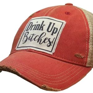 Vintage Life Trinken Sie bis Bitches Distressed Trucker Kappe