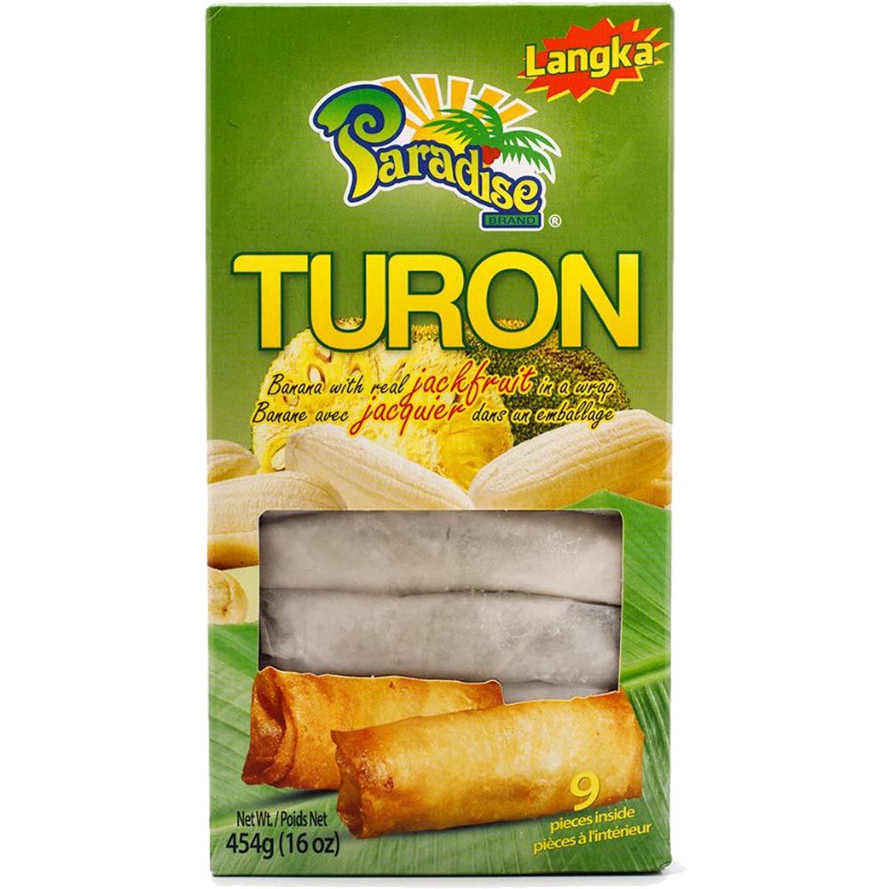 Paradies – Turon – LANGKA – Banane mit echter Jackfrucht im Wickel – 9 Stück – 16 OZ