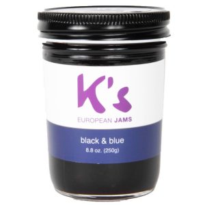 K’s European schwarz und blau Marmeladenglas – 12 Gläser x 8,8 Unzen Gehäuse