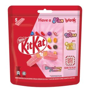 Kitkat Erdbeere – Bonbons zerkleinern