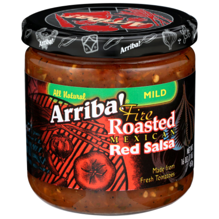 Arriba! – Salsa Rot Mild, 16 Oz – Packung mit 6 Stück