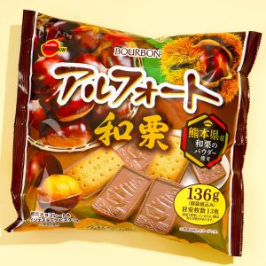 Bourbon Alfort Schokolade Kekse Packung – japanische Kastanie