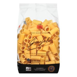 Garofalo Pasta rigate Mezze Manich 16 Unzen – Packung mit 12