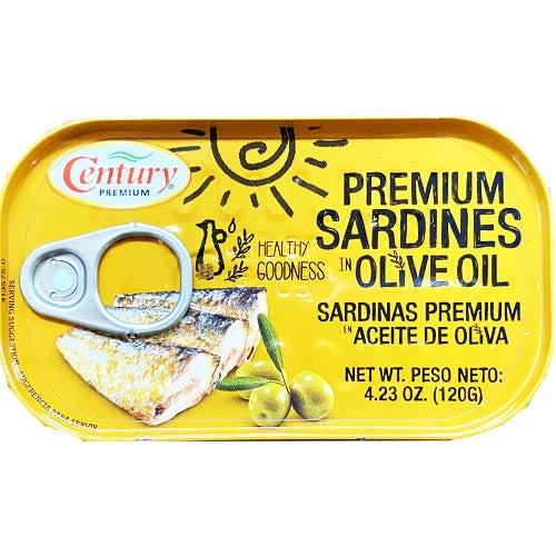 Century Thunfisch Premium – Premium Sardinen in Olivenöl – 120 G