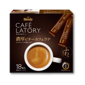 AGF Blendy Cafe Latory Stick Bitter Cafe Latte (Sofortkaffee) 18 Stück